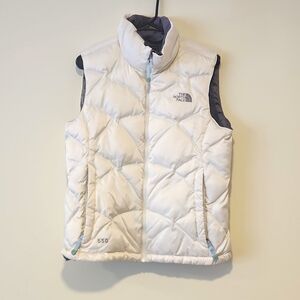 White Northface vest